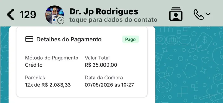 Print de venda fechada em call