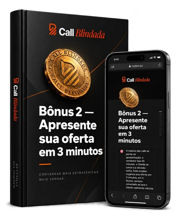 Bônus 2: Apresente sua oferta em 3 minutos